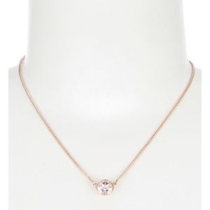 Givenchy Swarovski Pendant Necklace, 16" + 2"